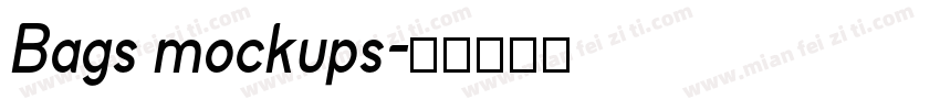 Bags mockups字体转换